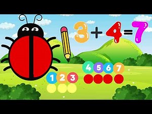 LEARN ADDITION IN EASY FUN WAY| Roll, Draw & Add!" | Fun Ladybug Dice Addition Song for Kids!