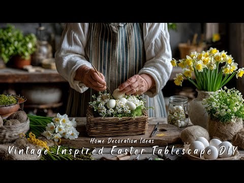 Vintage-Inspired Easter Tablescape DIY 🌿 Farmhouse Vintage Decor Ideas for a Cozy Holiday Table