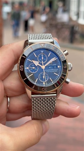 Breitling Superocean Heritage Chronograph — Steel & Rose Gold U13313 44mm Auto 2025 Men’s Watch