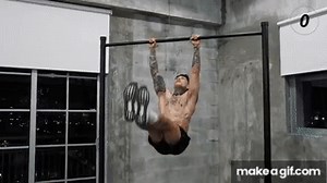 How To Front Lever Step By Step on Make a GIF