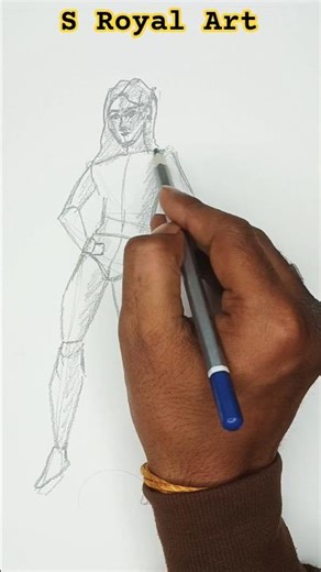 Anime Full Body Anatomy Drawing Tutorial | By Shubham Roy – SRoyalArt #viral #anime