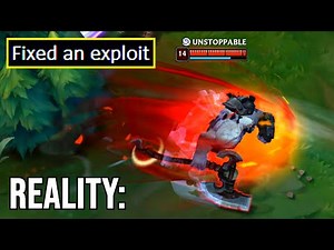 Riot: 'Fixed an exploit'. Reality: