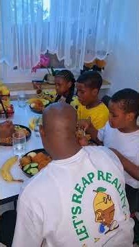Nothing beats sitting together and enjoying a meal as one family. ❤️🥰 Six hearts, one