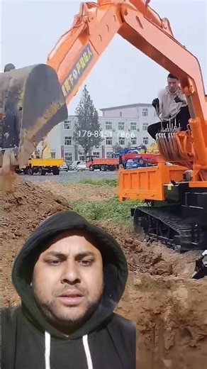 ​Duniya ki sabse smart machine! 🚜 2-in-1 Excavator Dumper #Shorts #miniexcavator