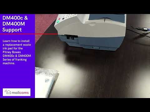 How to Install a Replacement Waste Ink Pad For The Pitney Bowes DM400c & DM400M Franking Machine