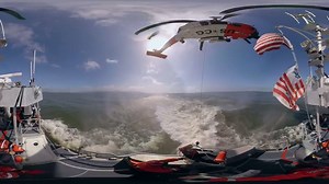 In this second 360 video production, we see a small boat rescue of a kayaker in distress. Featured are crews aboard a Station Cape Disappointment 47-foot Motor Life Boat and a Sector Columbia River/Air Station Astoria MH-60 Jayhawk helicopter. A 4k quality video can also be found here on the Go Coast Guard YouTube channel: https://youtu.be/F3Zz_fxQgk4 | U.S. Coast Guard Northwest