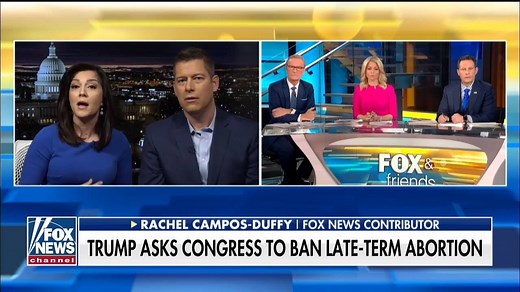 288K views · 6.4K reactions | Rachel Campos-Duffy & Congressman Sean Duffy ‘shocked’ by Democrats' lack of positive response as President Trump asks Congress to ban late-term abortion | Fox & Friends | Facebook