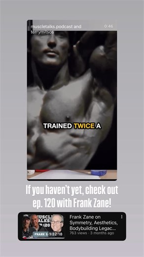 Muscle Talks Podcast on Instagram: "Frank Zane is one of the most legendary names in bodybuilding history. A 3x Mr. Olympia, “The Chemist” became known for his incredible symmetry, flawless aesthetics, and the kind of physique that redefined the golden era of bodybuilding. In this episode of the Muscle Talks Podcast, co-hosted by Australian bodybuilder Terry Mitssos, we dive deep into Frank Zane’s career, his historic victory over Arnold Schwarzenegger, and his philosophy on training, diet, heal