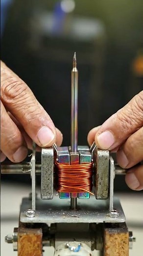 How to Make a Free Mini Generator Using 2 DC Motors ⚡ #generator #diypower #freeenergy #shorts