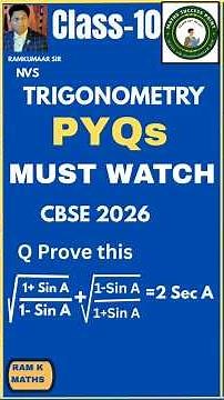 Class10 Maths | Introduction To Trigonometry | 3- min PYQs | 3 marks Q | Fast Revision | Part-