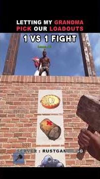 Grandma Picks Our Gear in a 1v1 #rust