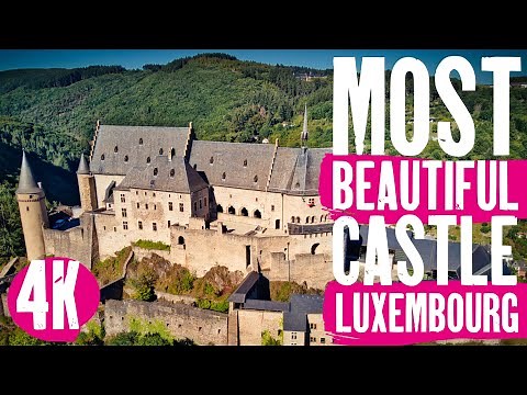 Vianden Castle Luxembourg | Fairytale Castles | 4K Drone | Magnificent History