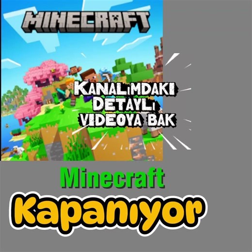 Minecraft Kapanıyor! #minecraft