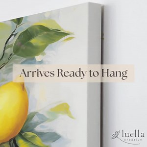 Lemon Wall Art for Kitchen, Framed Vertical Canvas, Italian Farmhouse Decor, Large Botanical Fruit Print - Etsy