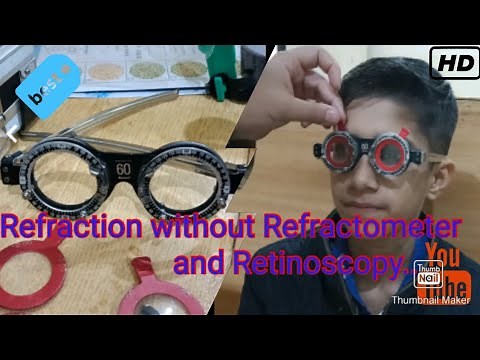 How to do Refraction without Refractometer and retinoscopy? || Subjective refraction