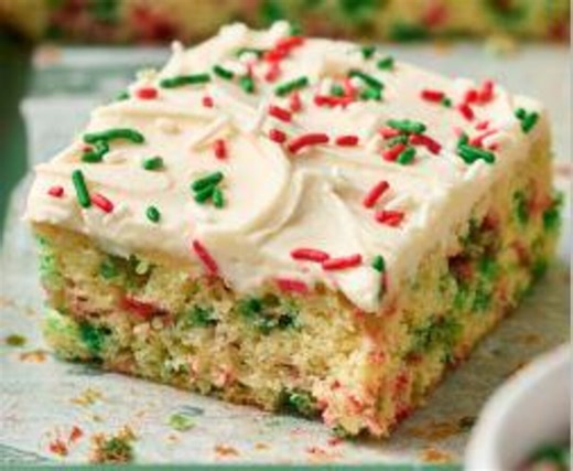 Christmas Funfetti Sheet Cake Recipe PDF (digital Download) - Etsy