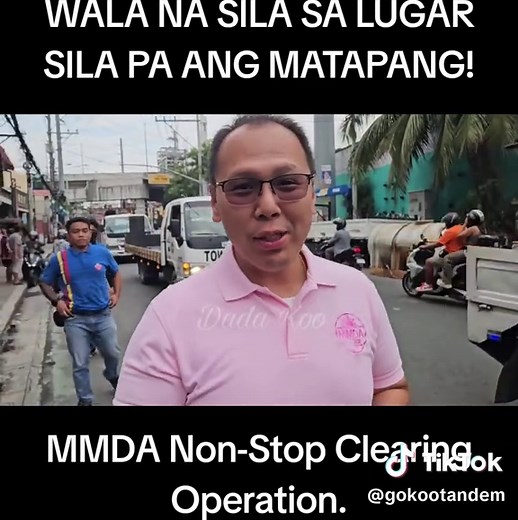 MMDA follow up clearing operation headed by, Mr. Gabriel Go along Onyx, Maynila.