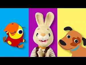 Harry The Bunny + Harry and Larry Compilation | Learn First Words for Babies | Sensory Stimulation