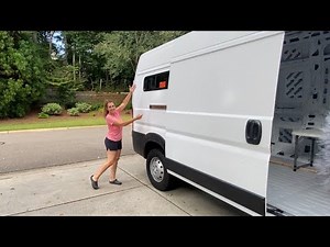Installing CRL Bunk Windows - RAM Promaster 2500 Van Build Episode 4