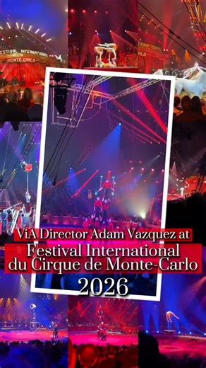 Vazquez Integral Arts (ViA) | From Las Vegas to Monte-Carlo 🌍🎪🧡✨ @adamrvazquez Director of ViA, at @festivalducirquedemontecarlo - reconnecting with and strengthening... | Instagram