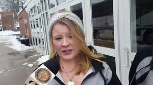 Talked with two Iona College cheerleaders Kaitlin Finnegan from Northport and Brooke Petro from Pittsburgh making trip to California to support Iona Co | Iona Gaels Basketball Report by CAMMVets Media