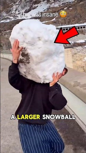 Massive Snowball Hits a River!😱