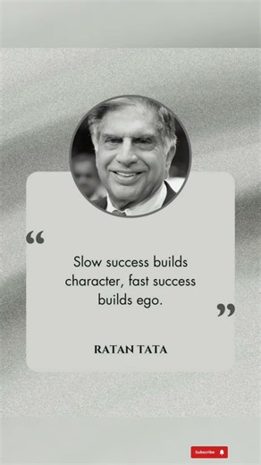 “Slow Success Builds Character, Fast Success Builds Ego” #motivation