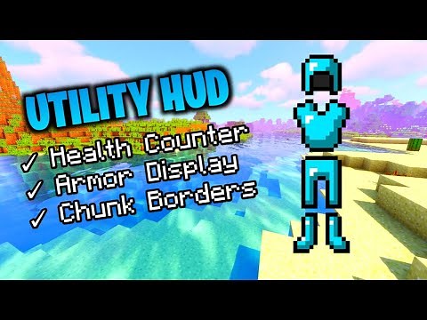 Utility HUD Mod/Addon For MCPE | Health Display, Armor HUD, And MORE!