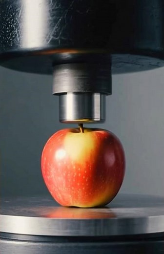 Crushing a Perfect Apple Under Extreme Pressure 🍎💥