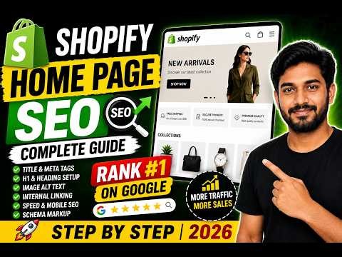 Shopify SEO for Beginners | Home Page Optimization