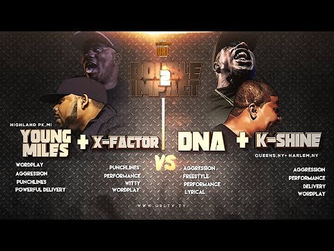 DNA/ K SHINE VS X-FACTOR/ MIDWEST MILES SMACK/ URL RAP BATTLE | URLTV