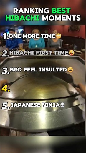 Ranking the best hibachi moments 🍗