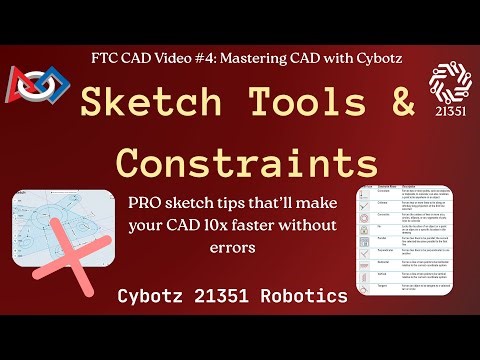 Sketch Tools & Constraints - CAD Video #4