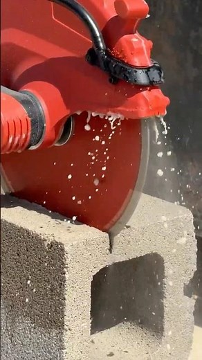 CUTTING CMU BLOCK? The Hilti #Nuron DSH 600-22 makes it easy.
