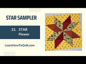 Star Sampler #21 - The Star Flower (A LeMoyne Star "Look-Alike")