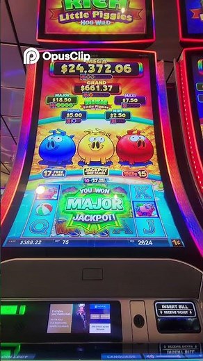 S | Rich Little Piggies MAJOR Jackpot! Slot Machine Wins Big!