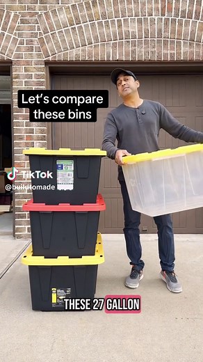 27 Gallon Bin Comparison at Walmart, Lowe's, Costco