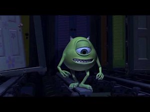 Mike Wazowski getting nutted in slow motion