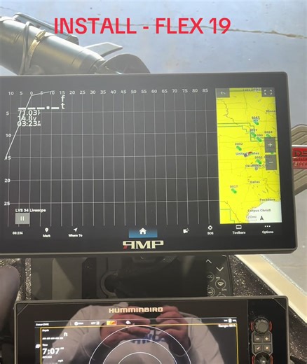 FLEX 19 and 8612xsv Installation on a Boat