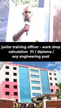 junior training officer work shop calculation trade success story