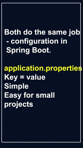application properties vs application yml #spring #springtrap