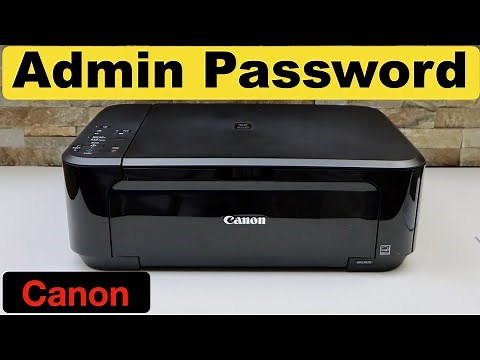 How To Find Admin Password of Canon Printer !!