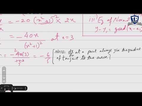 004 | Equation of Tangent & Normal | AS Math | CAIE | Edexcel | AQA || Torus Academy