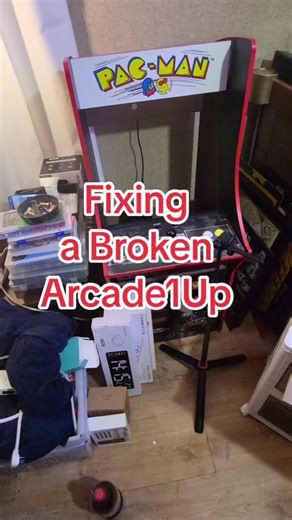 Fixing an Arcade1Up w Tiktok Shop parts. #CapCut #fyp #arcade #arcaderepair #repair #arcade1up #diy #howto #tutorial #crafty
