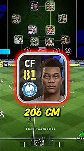 Biggest Player in efootball 🔥206 cm Height 💀#efootball #efootball2025 #pes