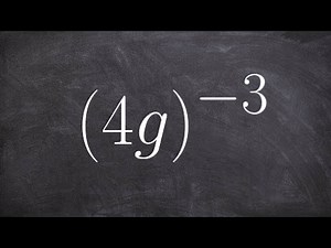 Simplify an expression by applying a negative power to power to product rule