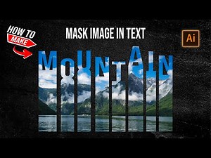 How to mask image in text | illustrator Tutorial