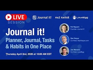 Journal it! - Daily Planner, Journal, Tasks and Habits in One App