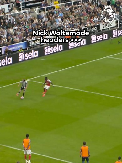 Nick Woltemade headers on repeat 😍 @Newcastle United #PremierLeague