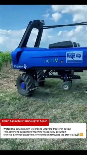 High Clearance Vineyard Tractor – Smart Machine for Weeding and Vineyard Maintenance 🍇🚜